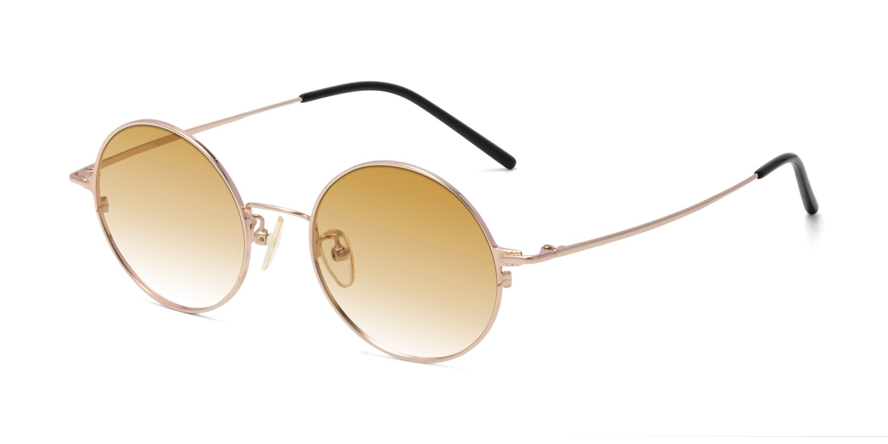 Angle of 18009 in Rose Gold with Champagne Gradient Lenses