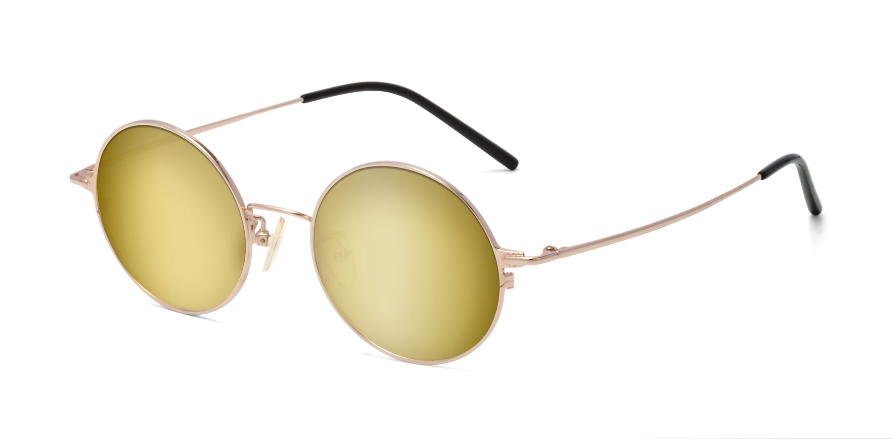 Angle of 18009 in Rose Gold with Gold Mirrored Lenses