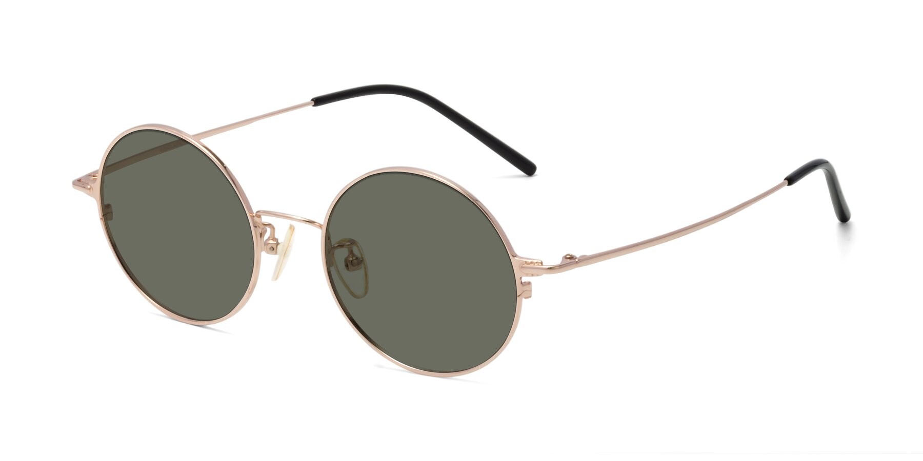 Angle of 18009 in Rose Gold with Gray Polarized Lenses
