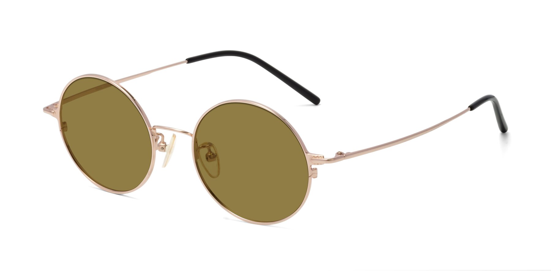 Angle of 18009 in Rose Gold with Brown Polarized Lenses