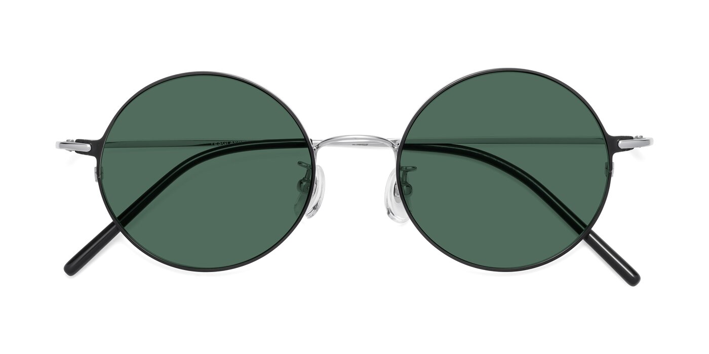 18009 - Black / Silver Polarized Sunglasses