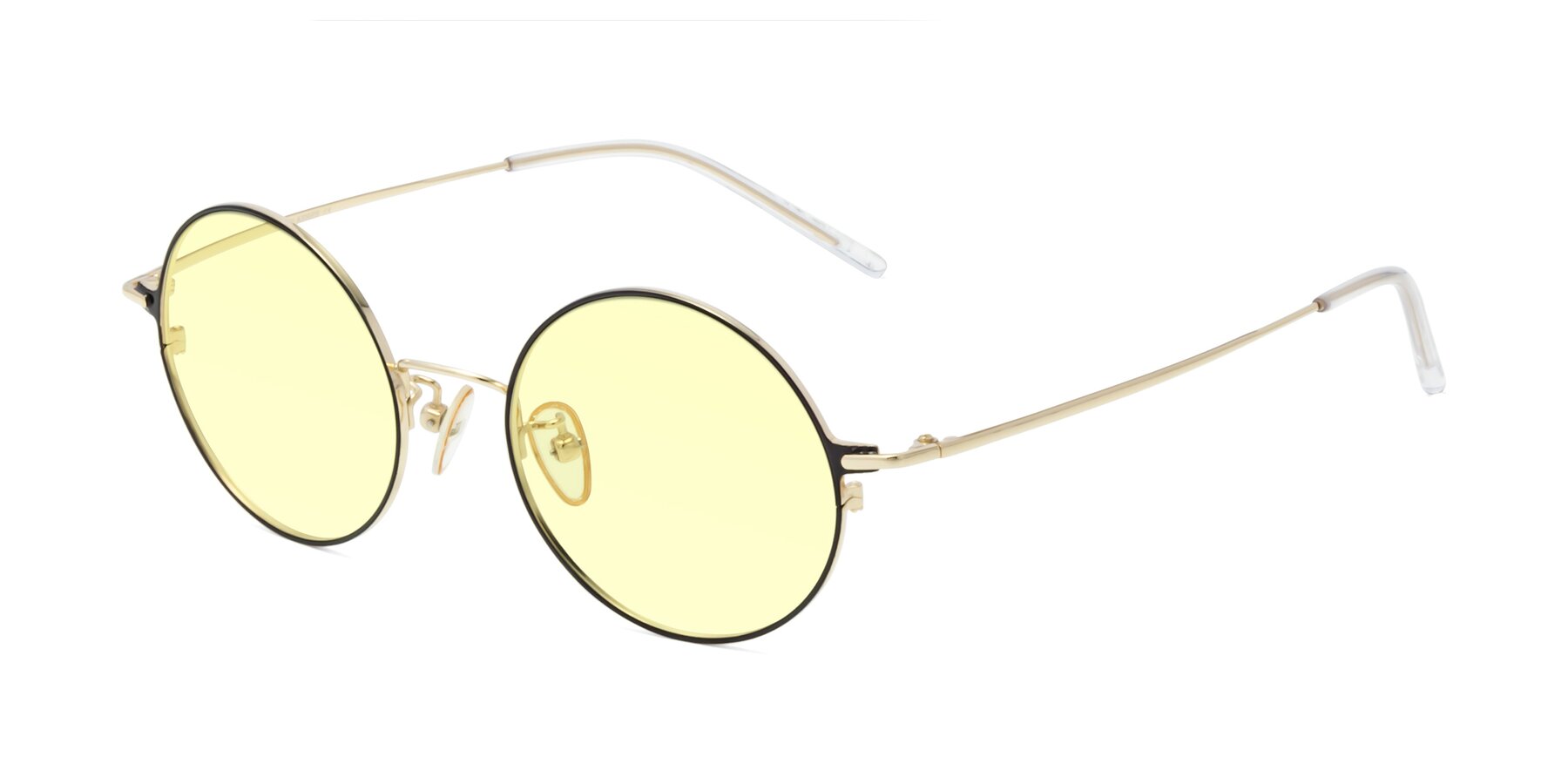Angle of 18009 in Black-Gold with Light Yellow Tinted Lenses