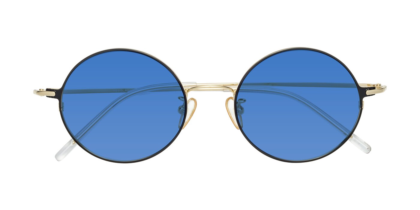 18009 - Black / Gold Tinted Sunglasses