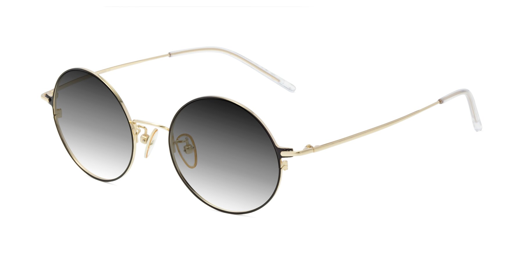 Angle of 18009 in Black-Gold with Gray Gradient Lenses