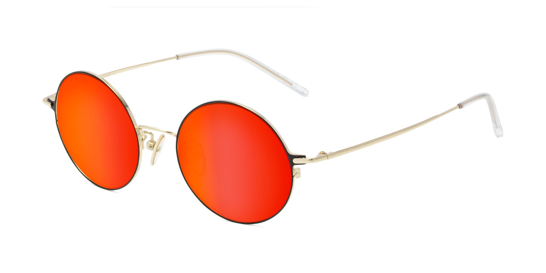 Angle of 18009 in Black-Gold with Red Gold Mirrored Lenses
