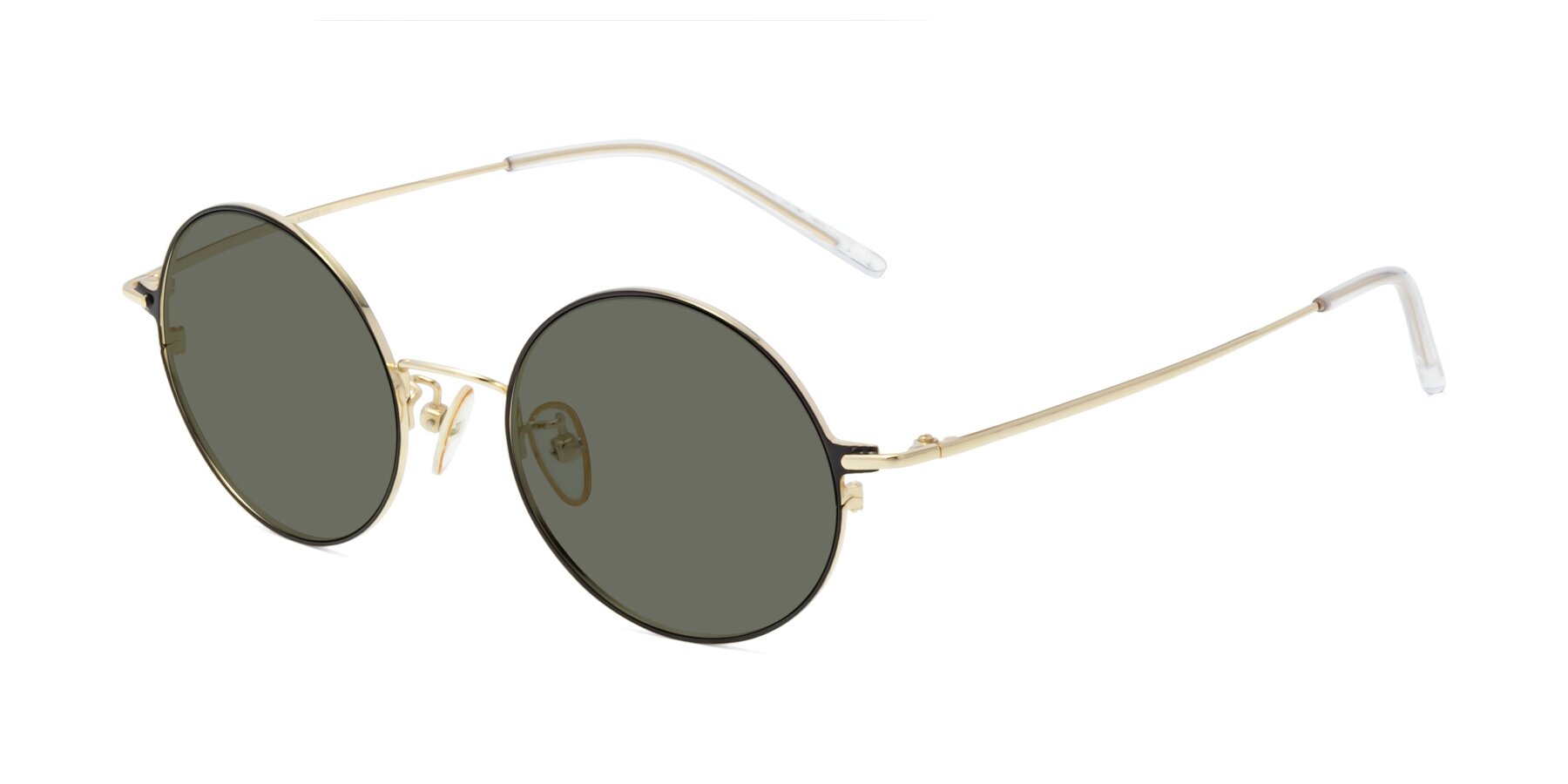 Angle of 18009 in Black-Gold with Gray Polarized Lenses