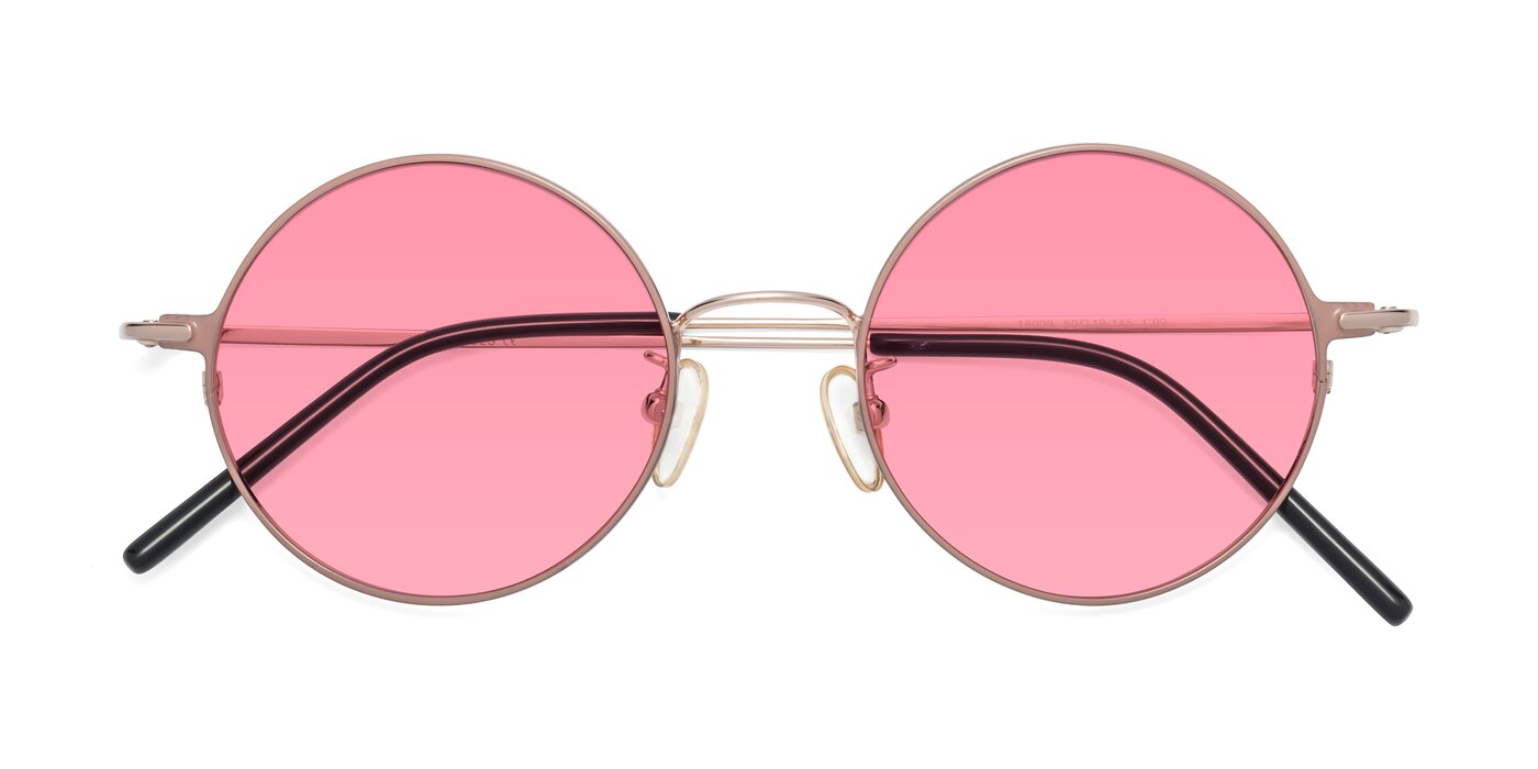 18009 - Pink / Gold Tinted Sunglasses