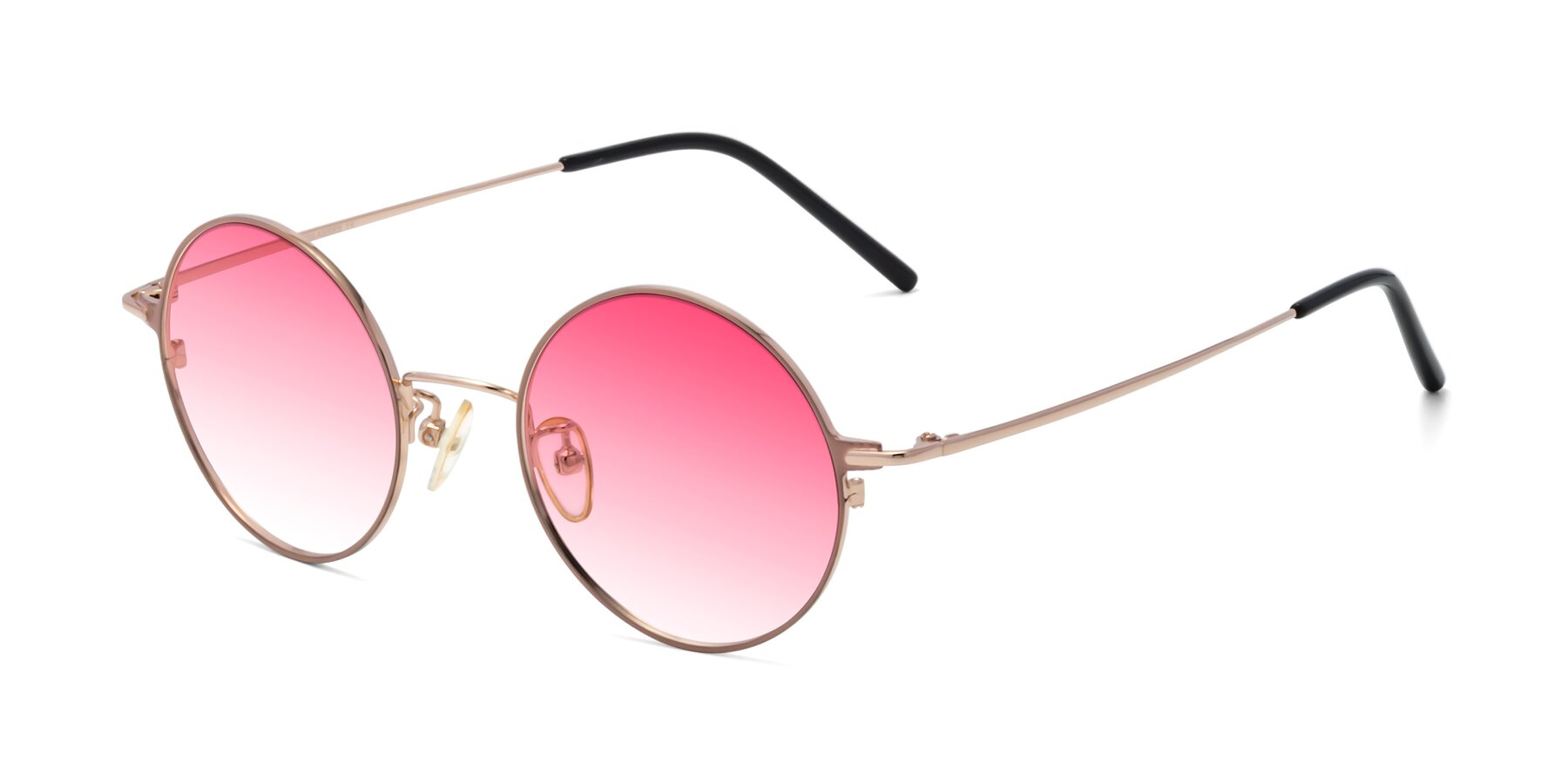 Angle of 18009 in Pink-Gold with Pink Gradient Lenses