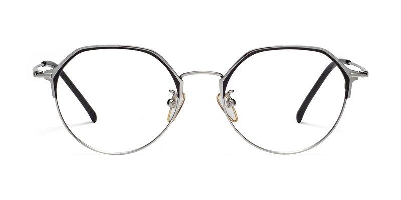 18014 - Black / Silver Eyeglasses