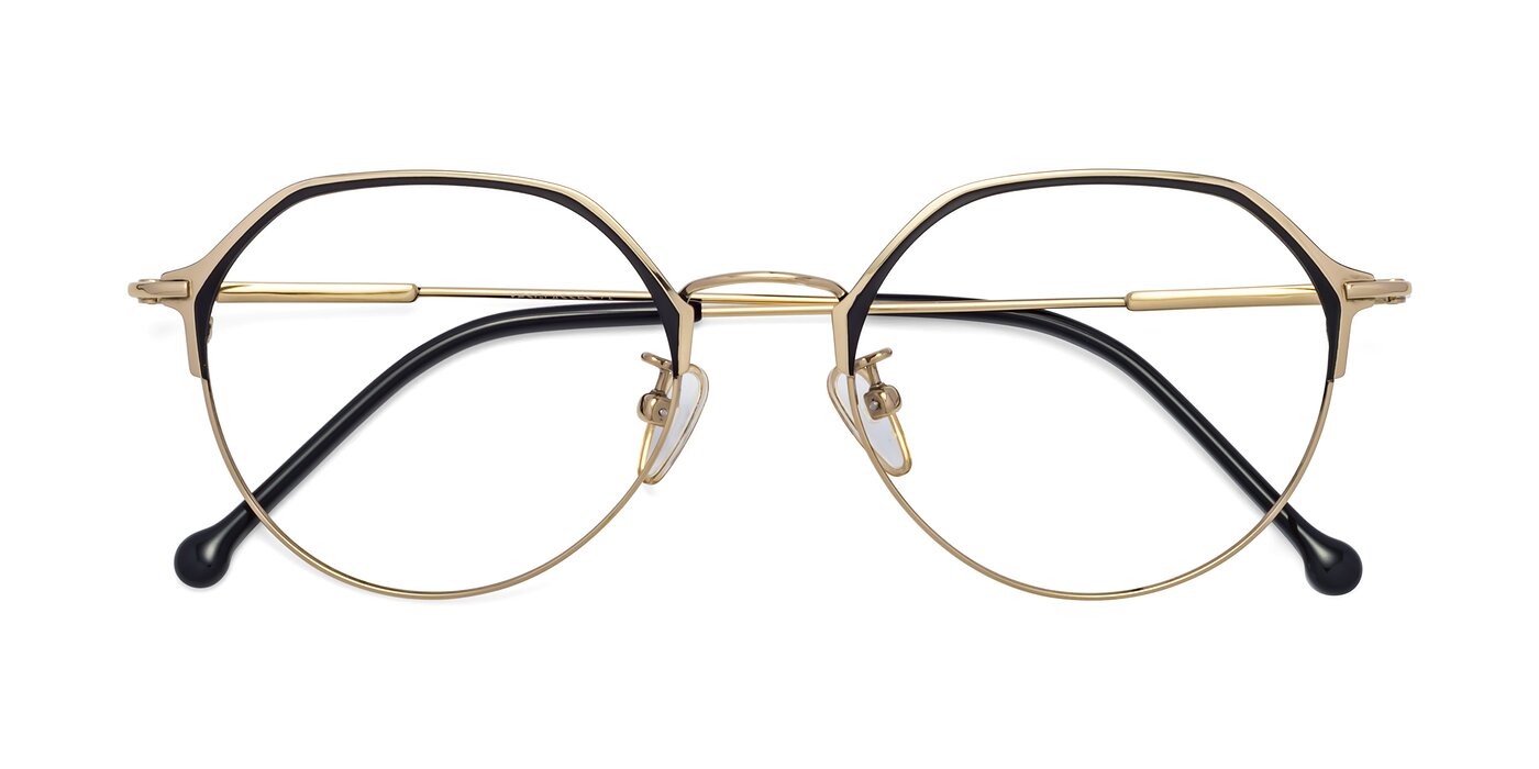 18014 - Black / Gold Reading Glasses