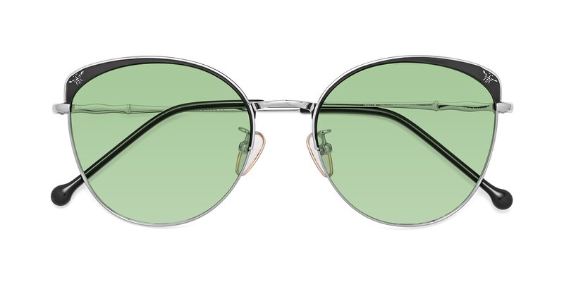 18019 - Black / Silver Tinted Sunglasses