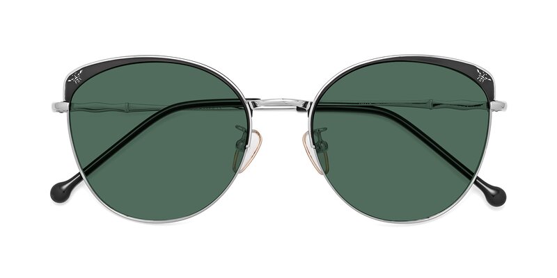 18019 - Black / Silver Polarized Sunglasses