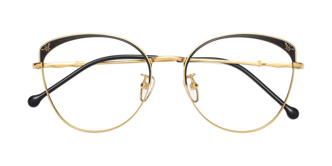 18019 - Black / Gold Eyeglasses
