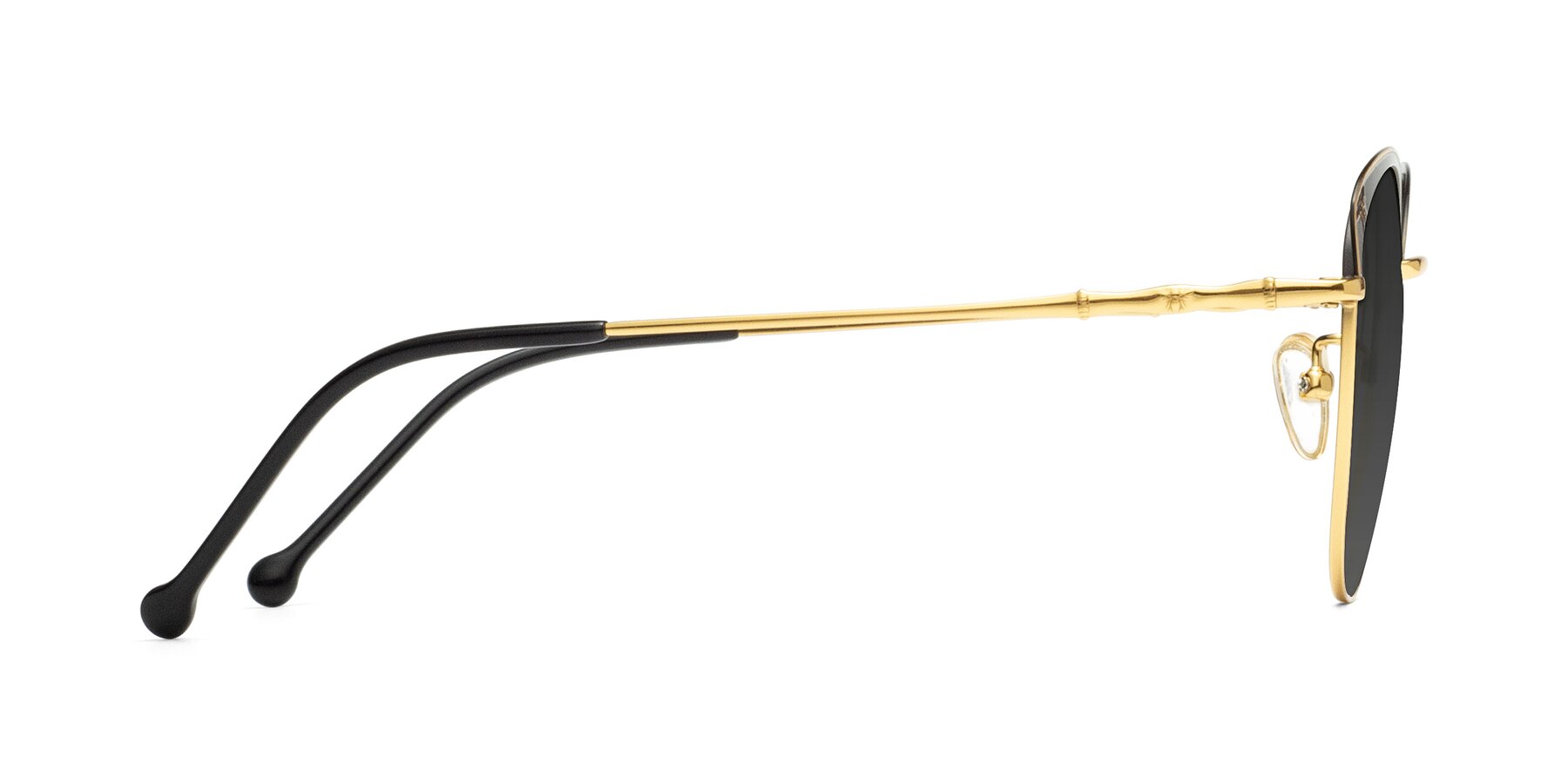 Side of 18019 in Black-Gold with Gray Tinted Lenses