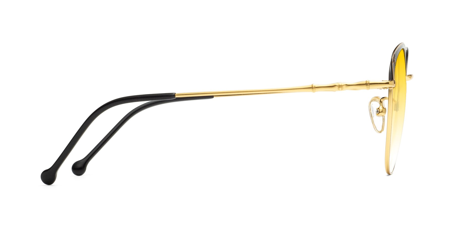 Side of 18019 in Black-Gold with Yellow Gradient Lenses