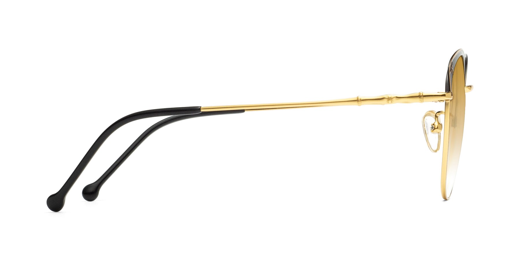 Side of 18019 in Black-Gold with Champagne Gradient Lenses