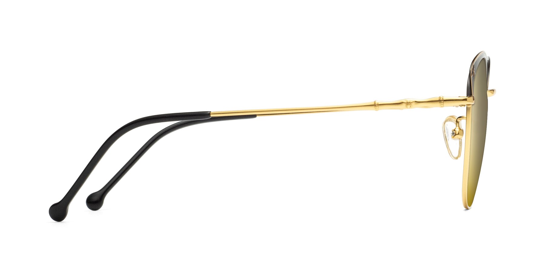 Side of 18019 in Black-Gold with Gold Mirrored Lenses