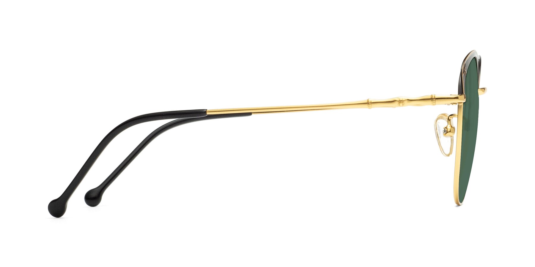 Side of 18019 in Black-Gold with Green Polarized Lenses