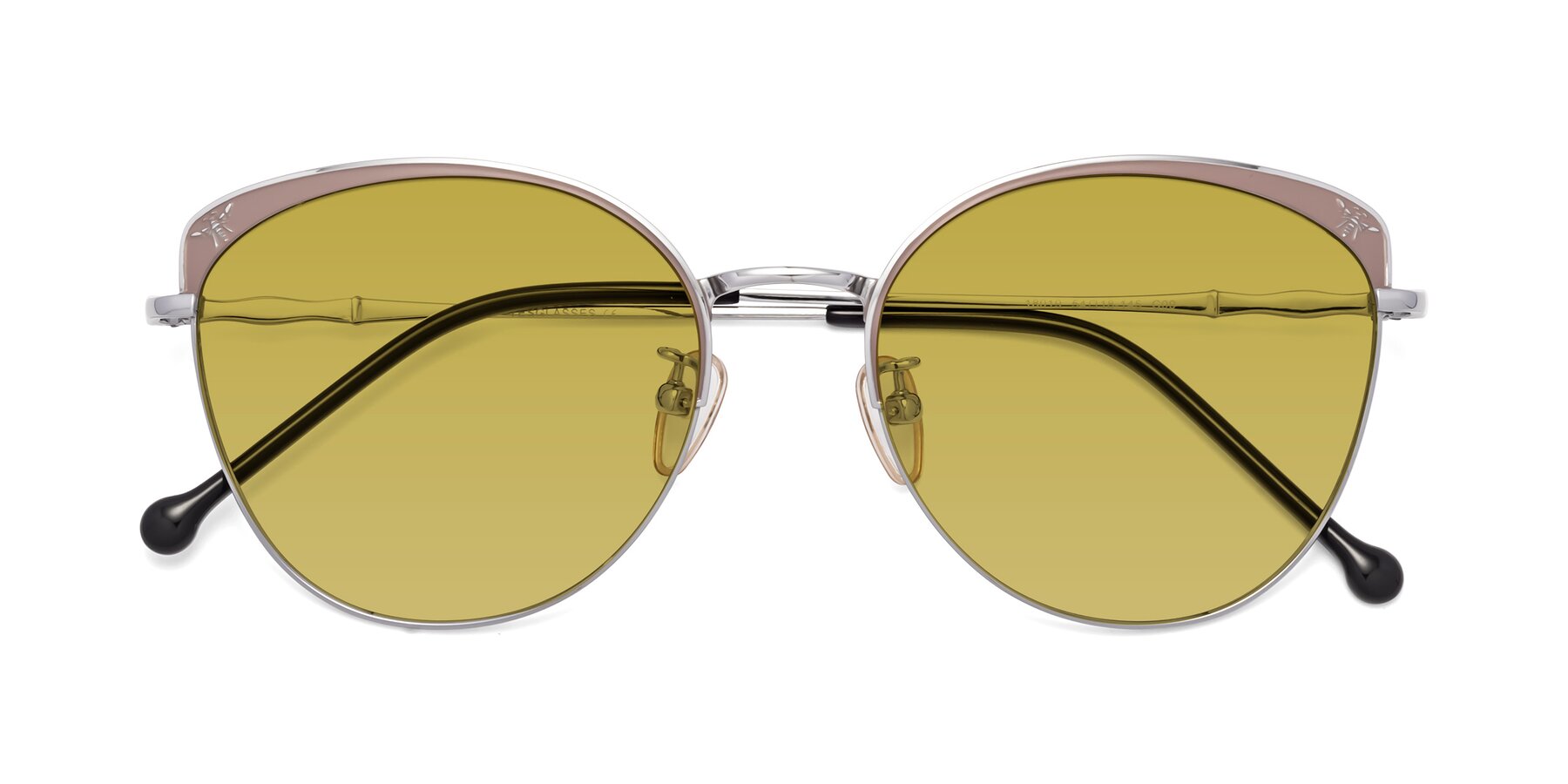 Folded Front of 18019 in Tan-Silver with Champagne Tinted Lenses