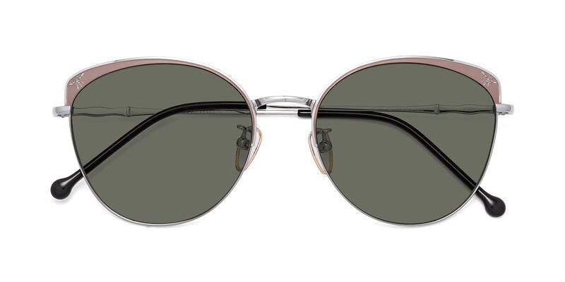 18019 - Tan / Silver Polarized Sunglasses