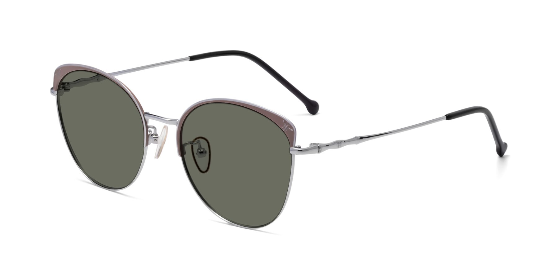 Angle of 18019 in Tan-Silver with Gray Polarized Lenses