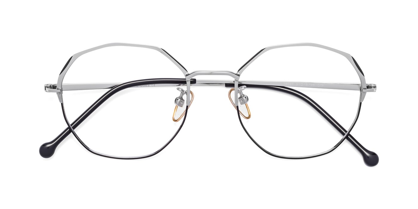 18020 - Silver / Black Eyeglasses