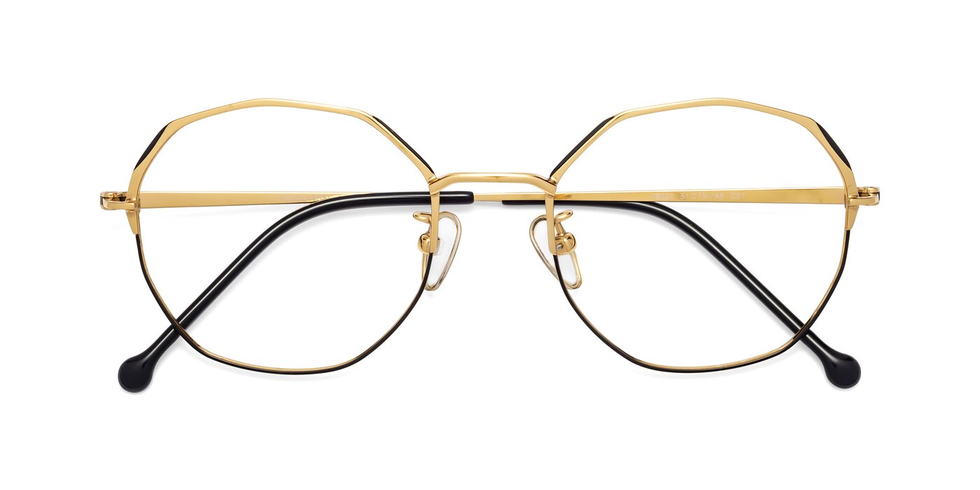 18020 - Gold / Black Reading Glasses