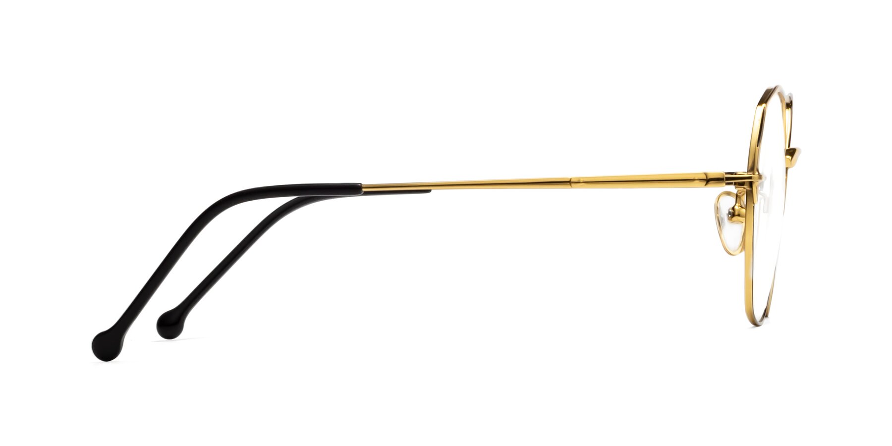 Side of 18020 in Gold-Black with Clear Blue Light Blocking Lenses