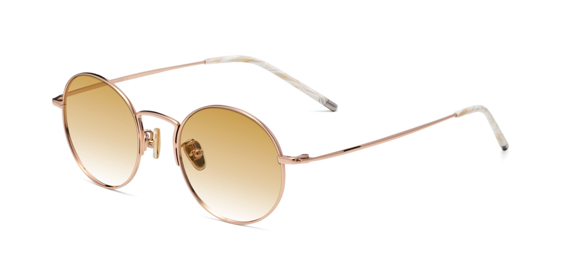 Angle of 80033 in Rose Gold with Champagne Gradient Lenses
