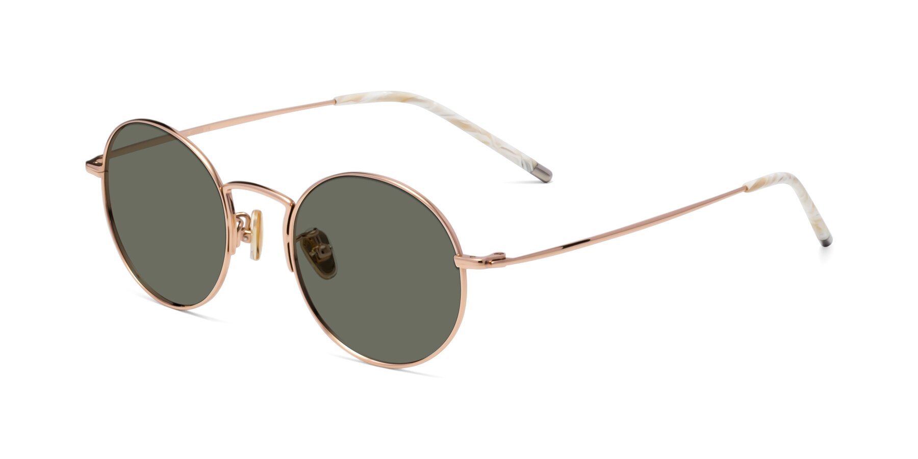 Angle of 80033 in Rose Gold with Gray Polarized Lenses