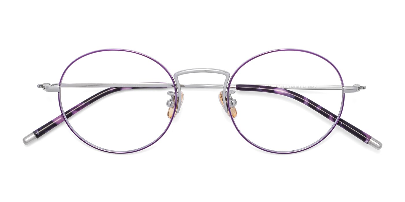 80033 - Voilet / Silver Eyeglasses