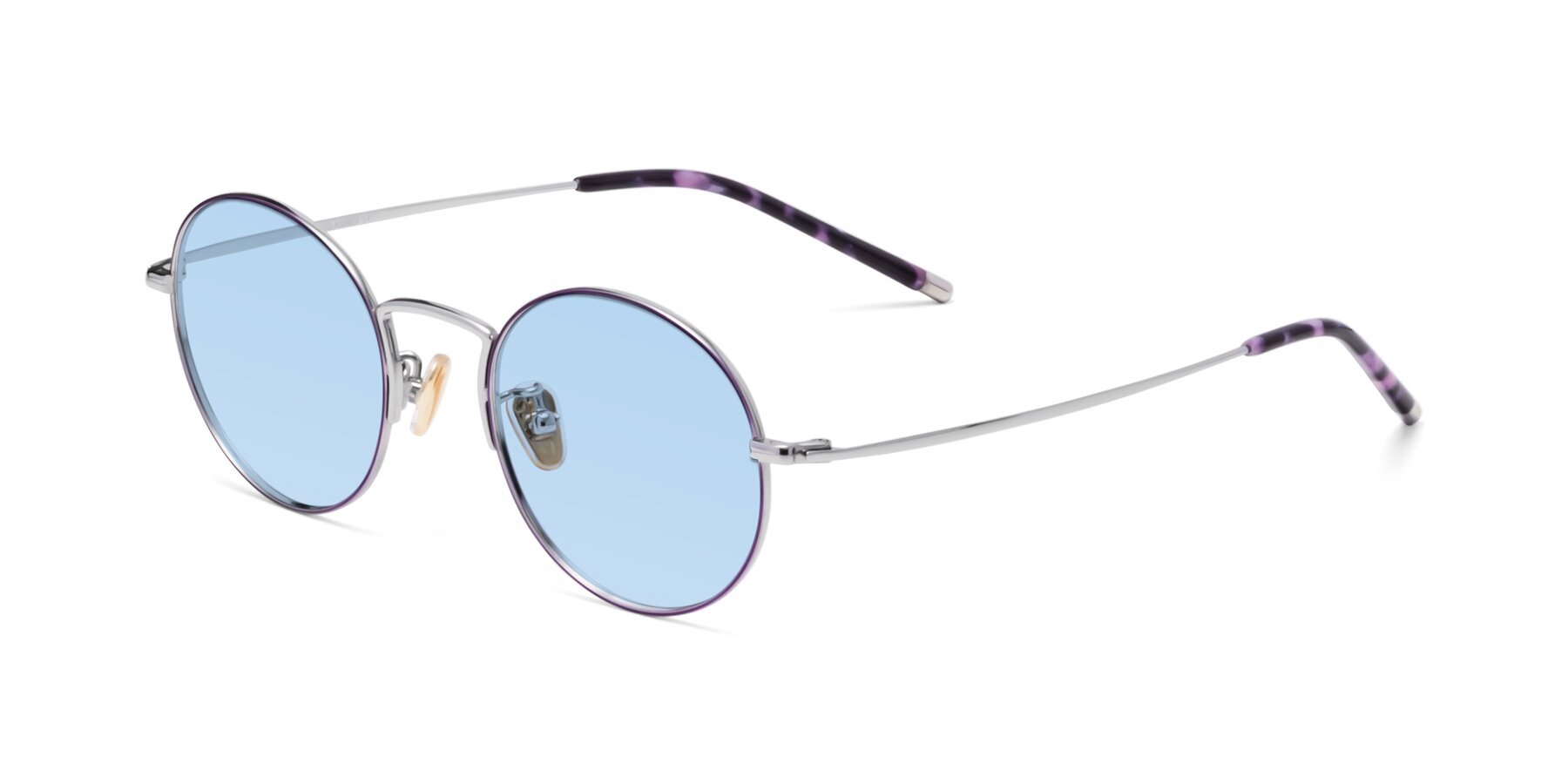 Angle of 80033 in Voilet-Silver with Light Blue Tinted Lenses