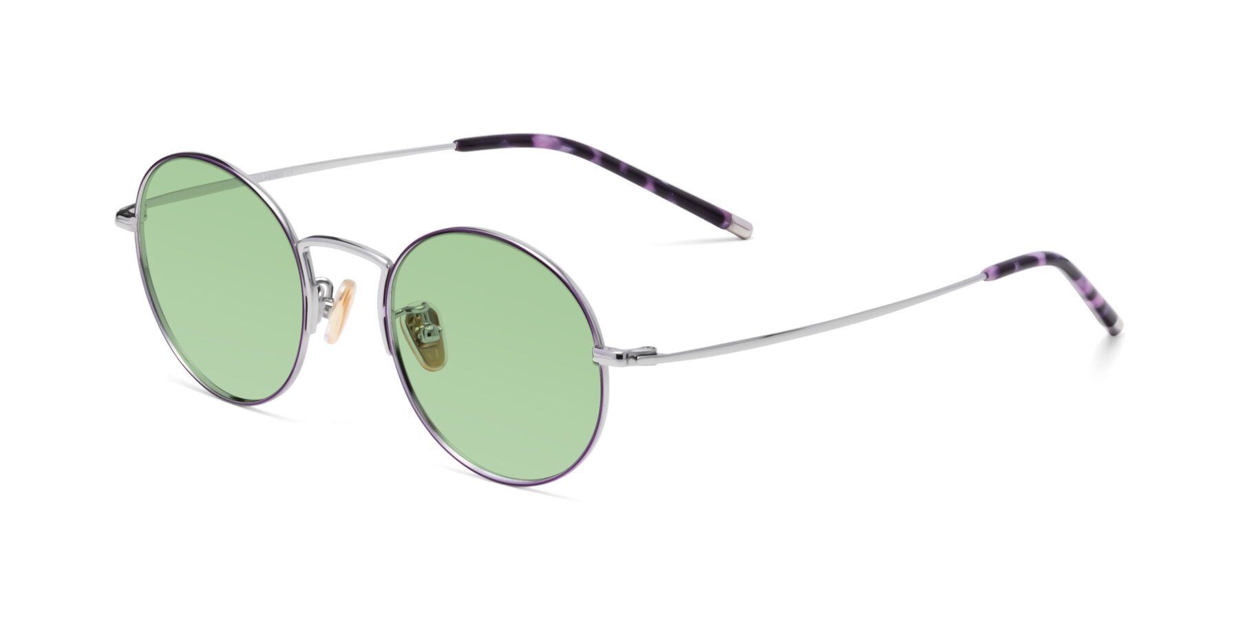 Angle of 80033 in Voilet-Silver with Medium Green Tinted Lenses