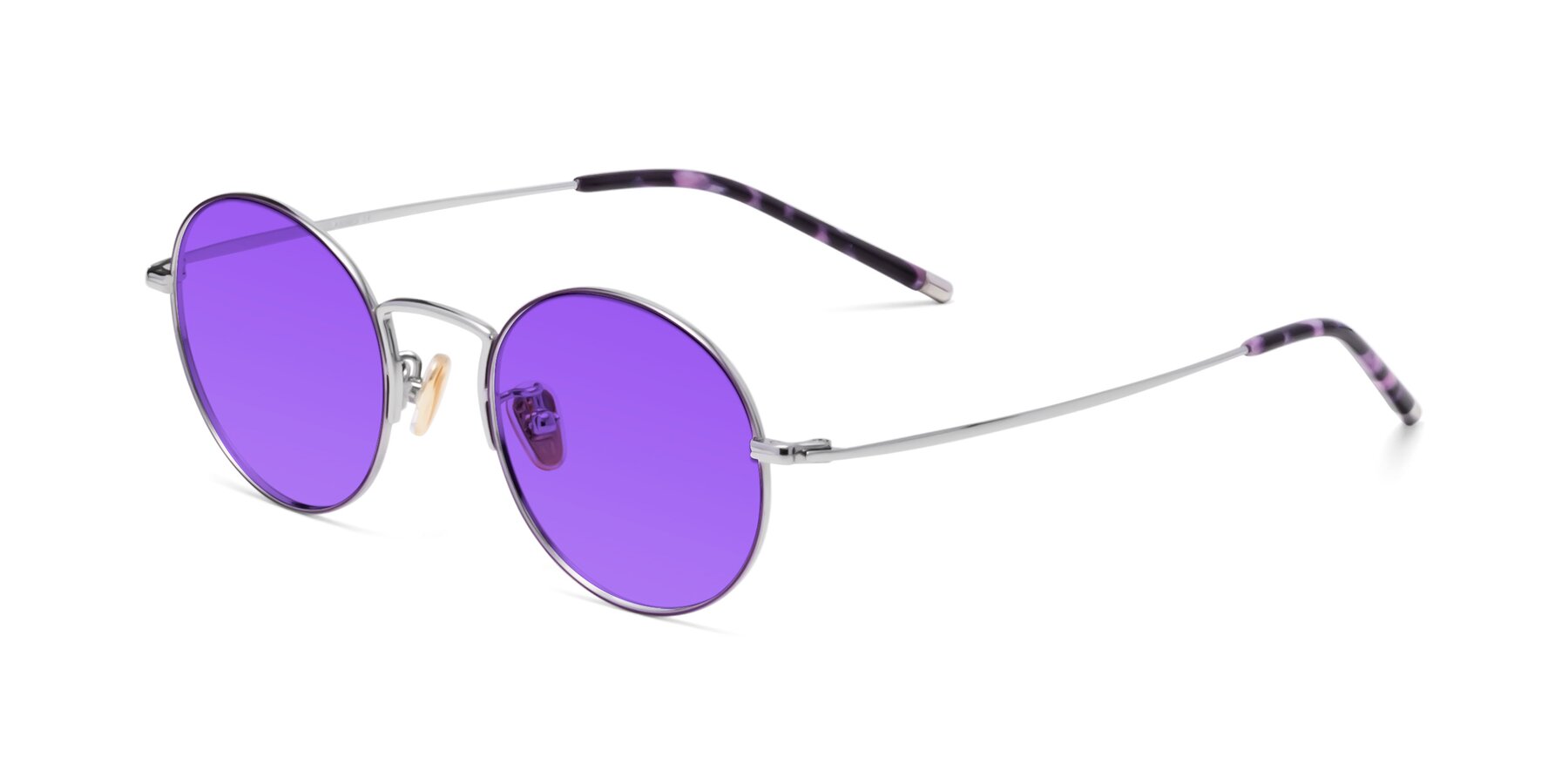 Angle of 80033 in Voilet-Silver with Purple Tinted Lenses