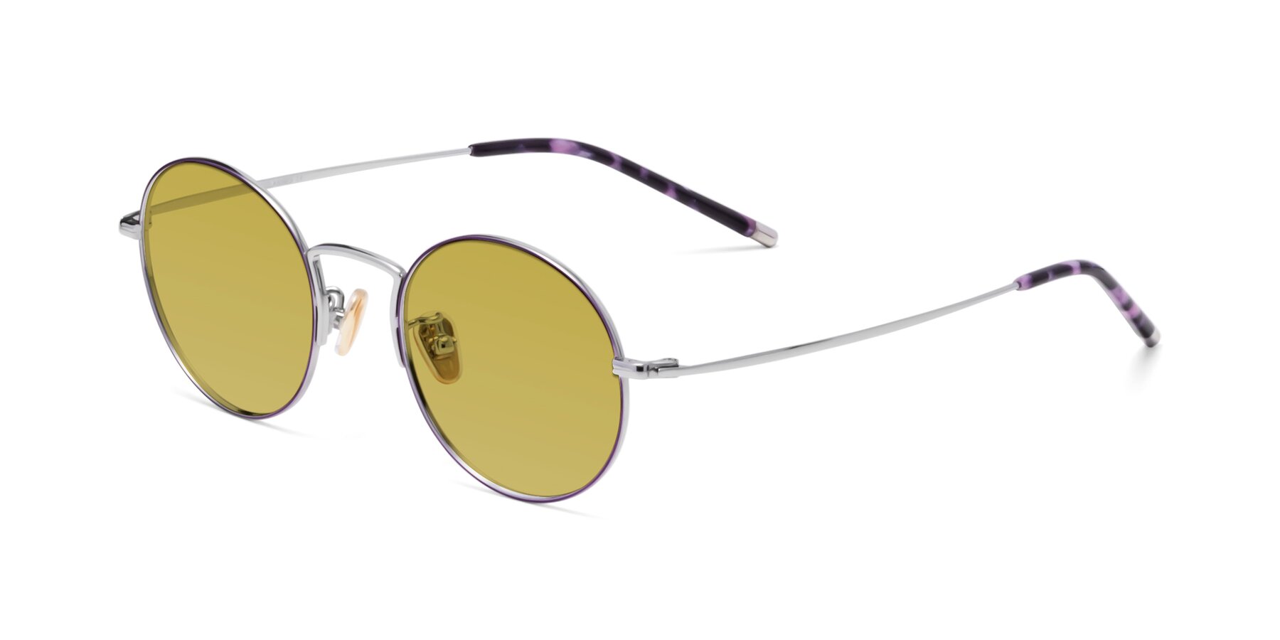 Angle of 80033 in Voilet-Silver with Champagne Tinted Lenses