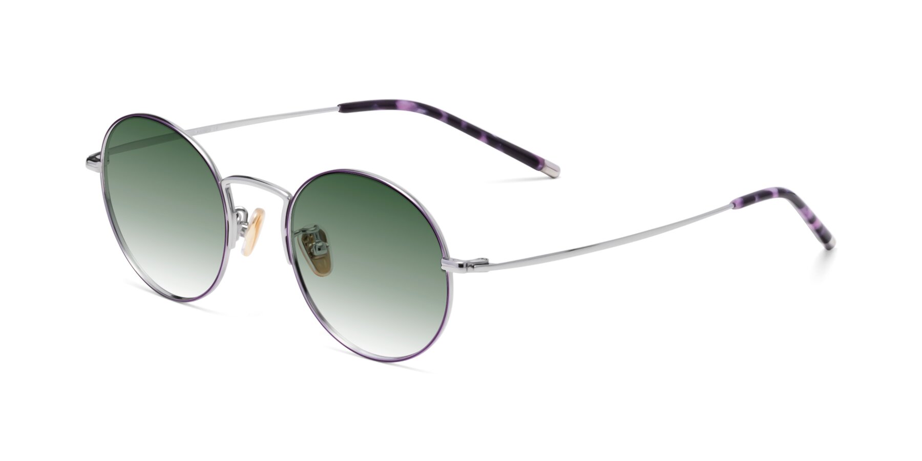 Angle of 80033 in Voilet-Silver with Green Gradient Lenses