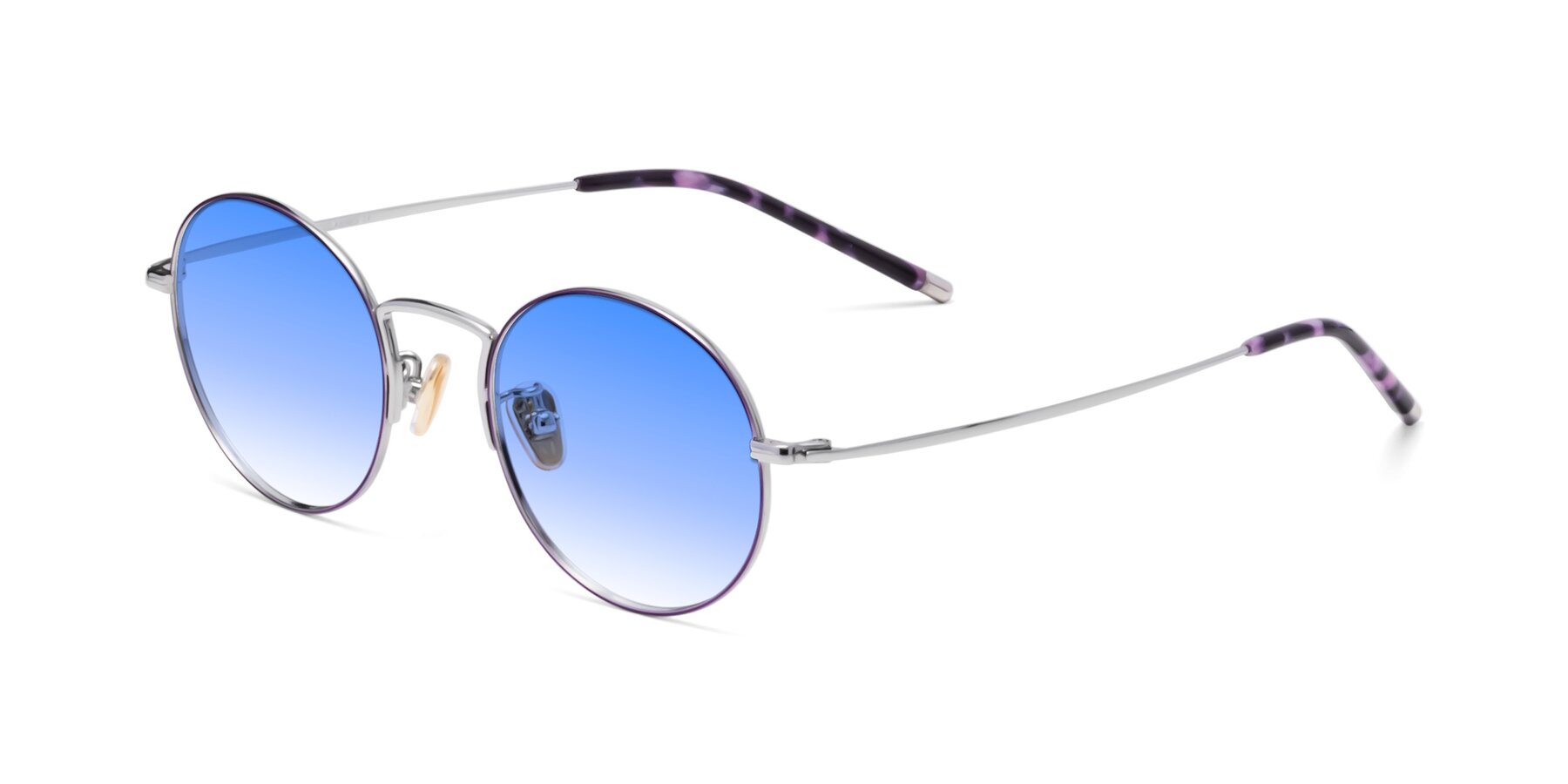 Angle of 80033 in Voilet-Silver with Blue Gradient Lenses