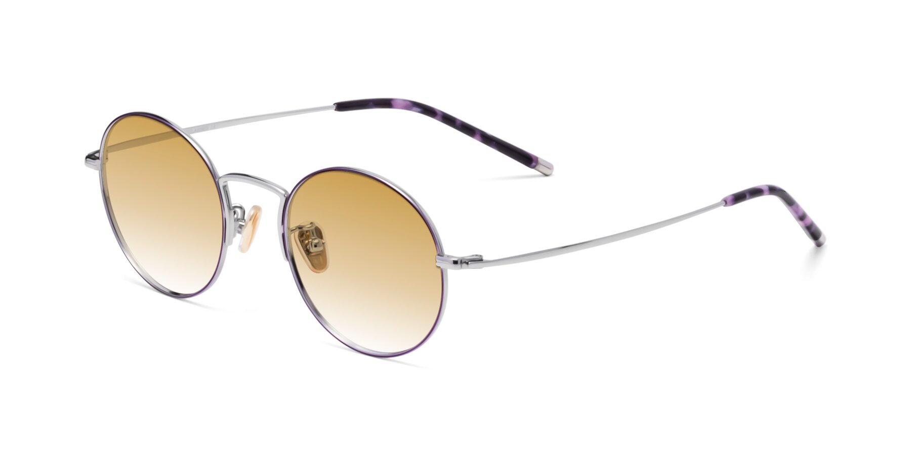 Angle of 80033 in Voilet-Silver with Champagne Gradient Lenses