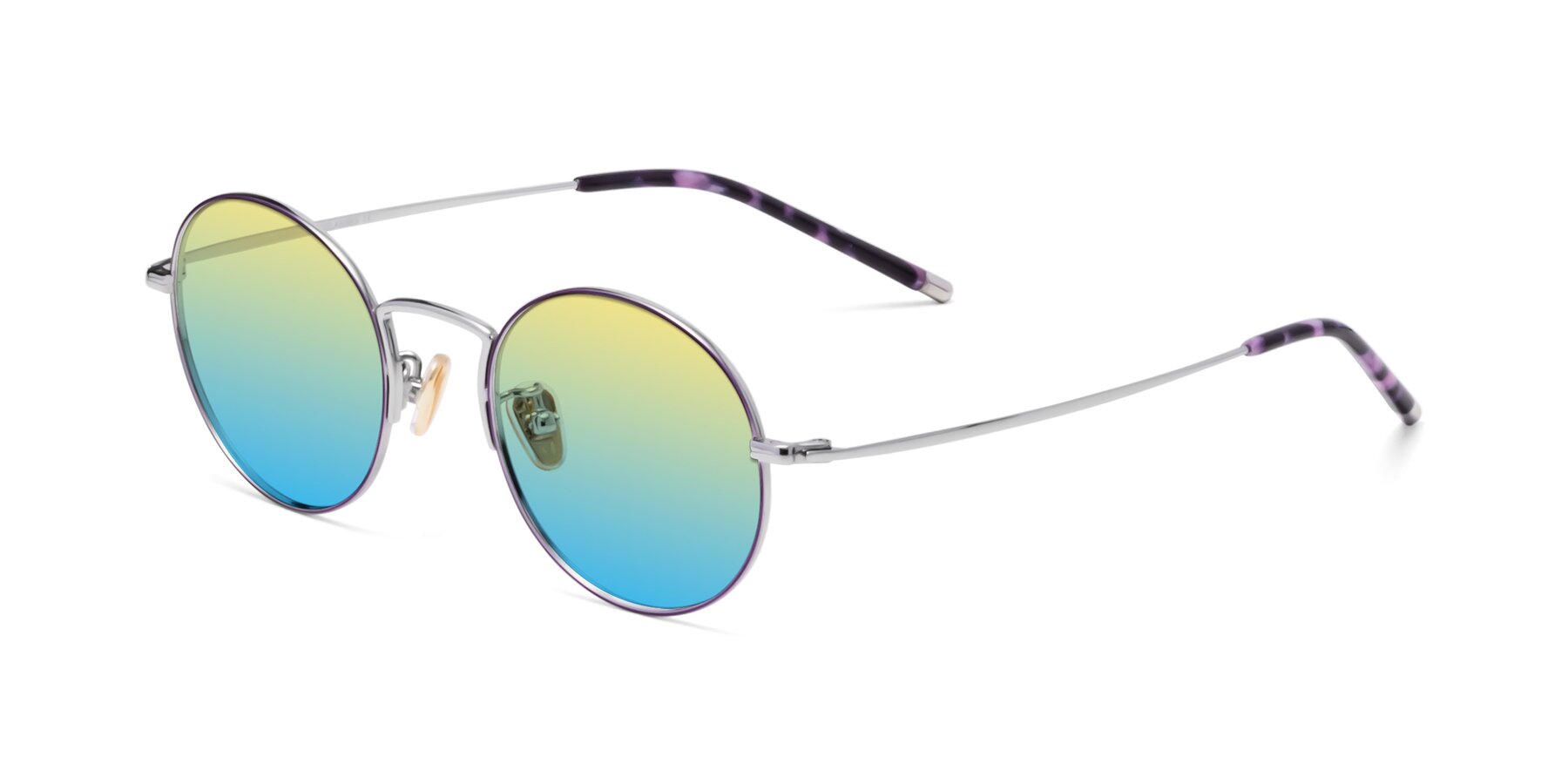 Angle of 80033 in Voilet-Silver with Yellow / Blue Gradient Lenses
