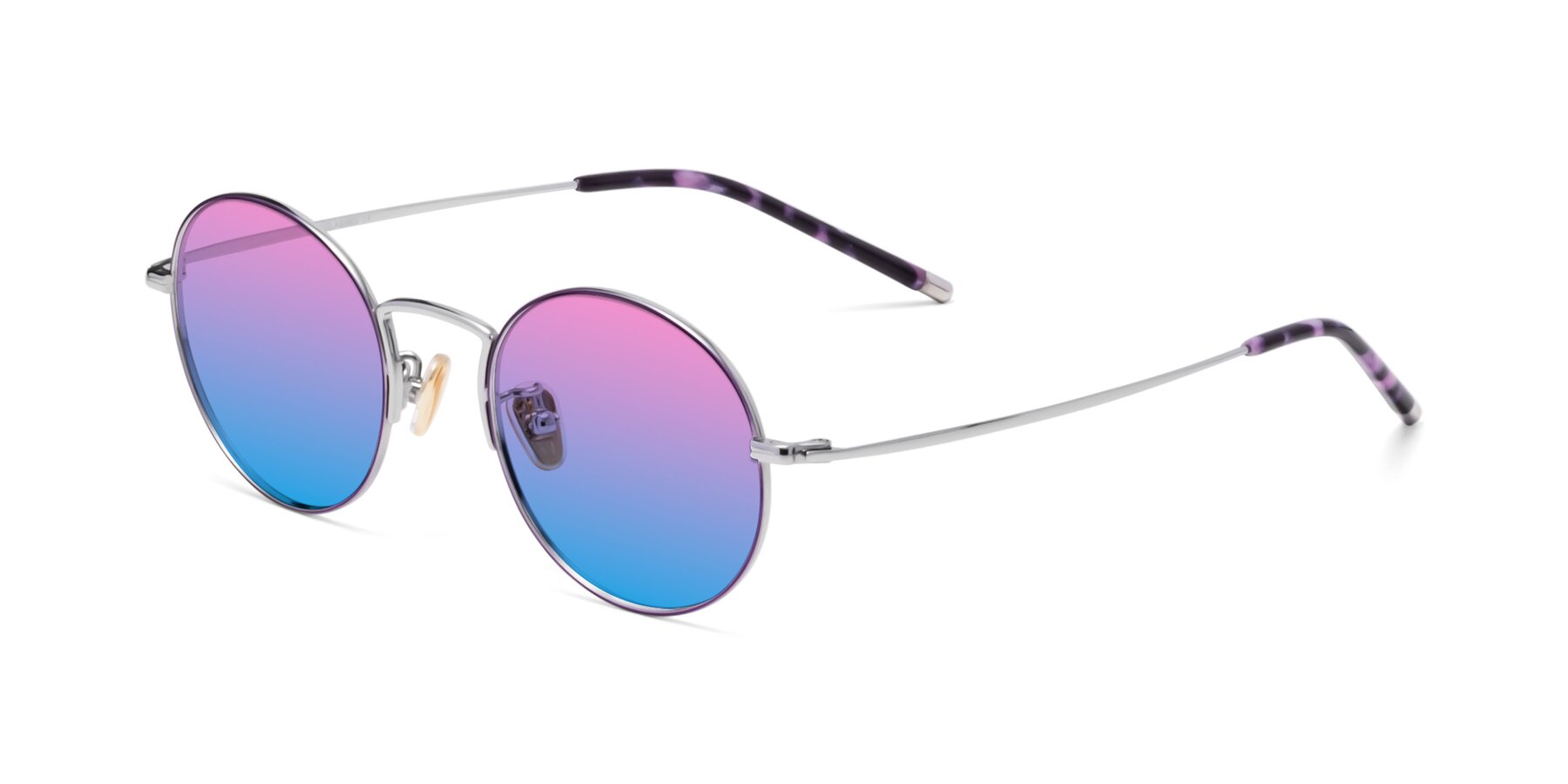 Angle of 80033 in Voilet-Silver with Pink / Blue Gradient Lenses