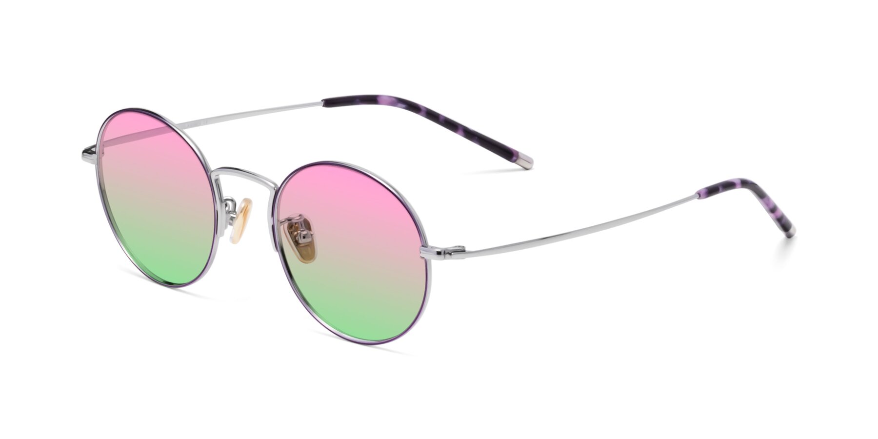 Angle of 80033 in Voilet-Silver with Pink / Green Gradient Lenses