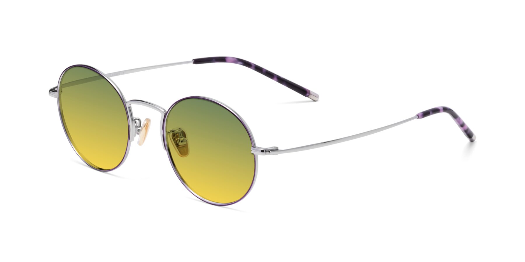 Angle of 80033 in Voilet-Silver with Green / Yellow Gradient Lenses
