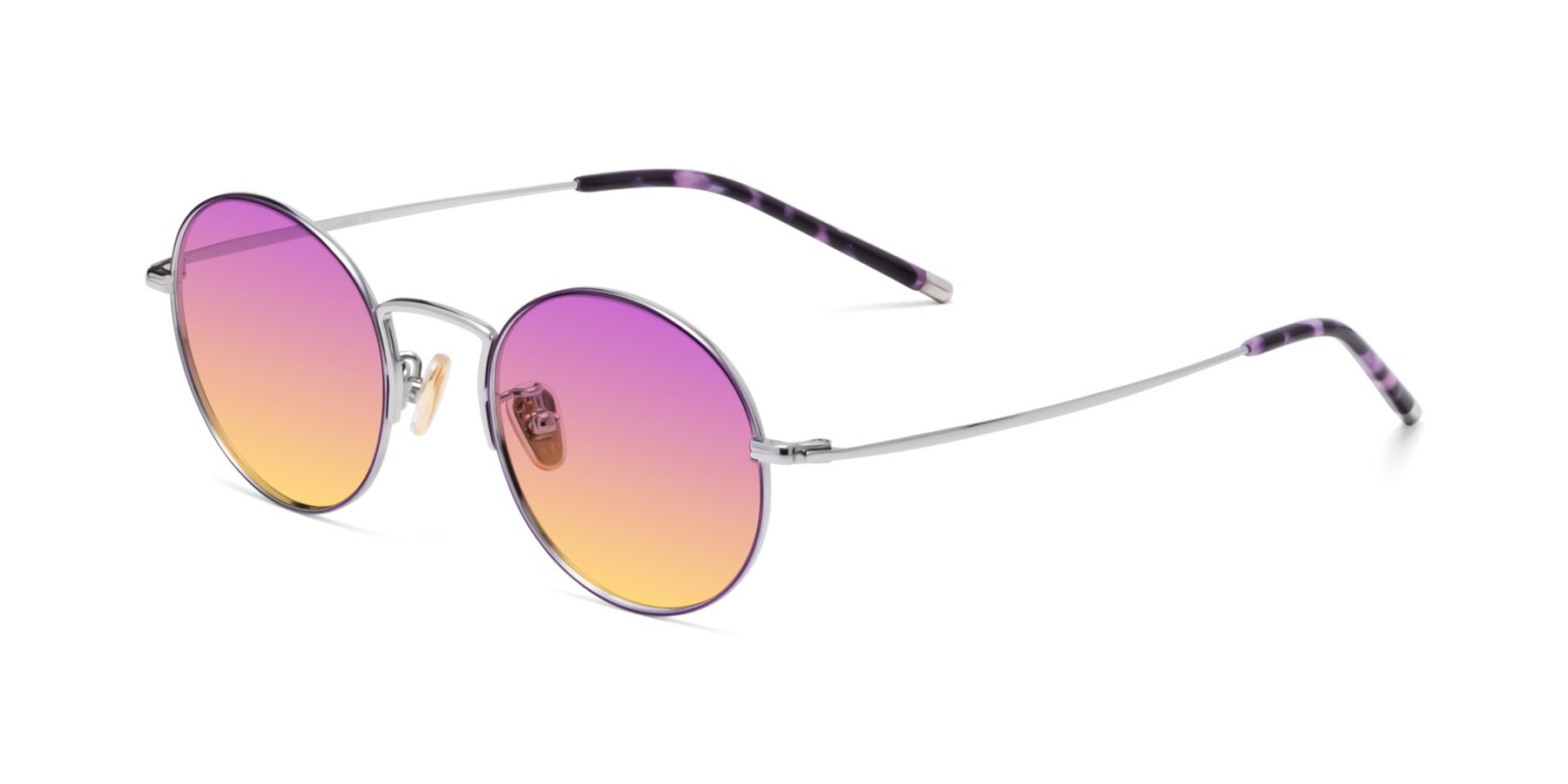 Angle of 80033 in Voilet-Silver with Purple / Yellow Gradient Lenses