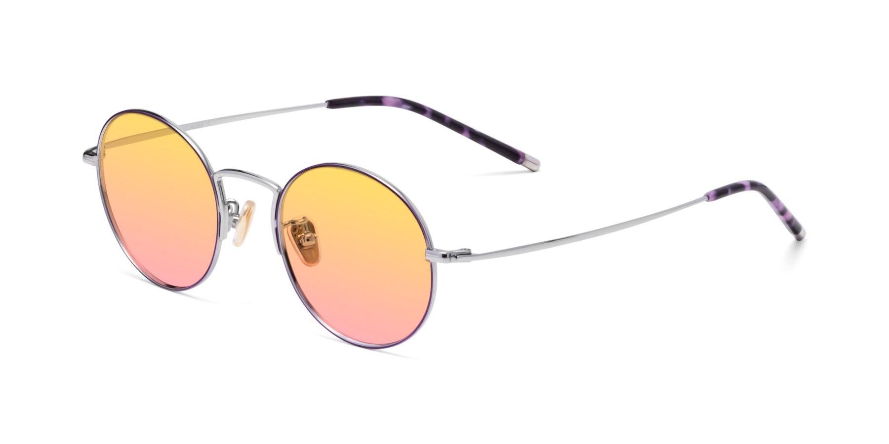 Angle of 80033 in Voilet-Silver with Yellow / Pink Gradient Lenses