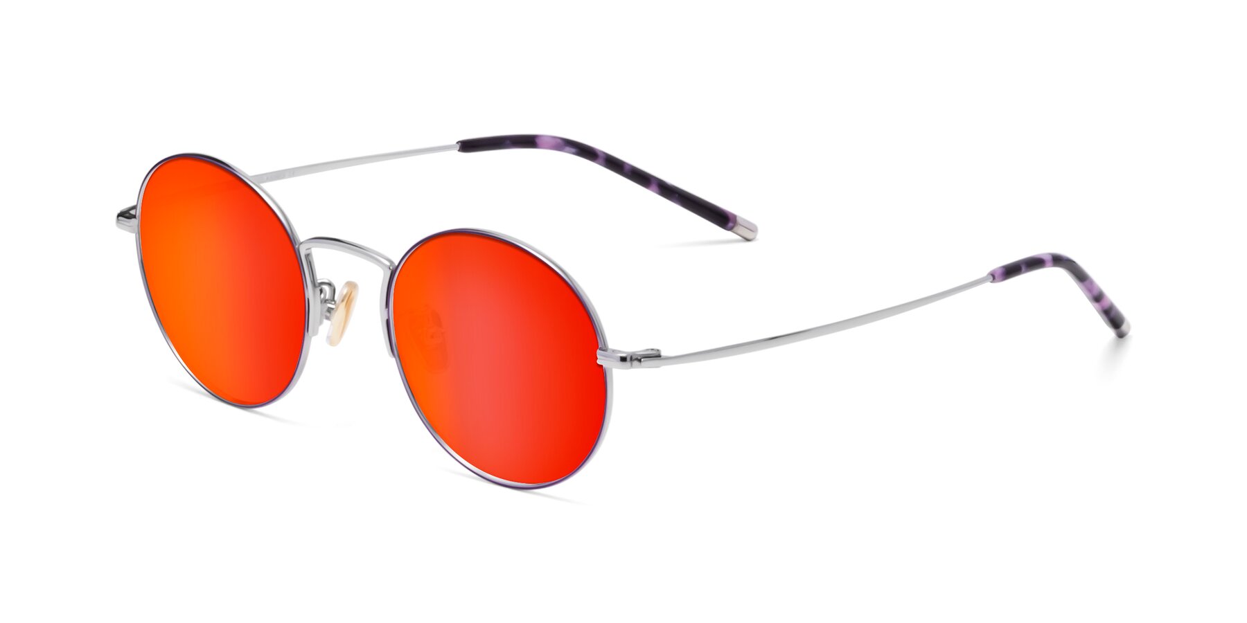 Angle of 80033 in Voilet-Silver with Red Gold Mirrored Lenses