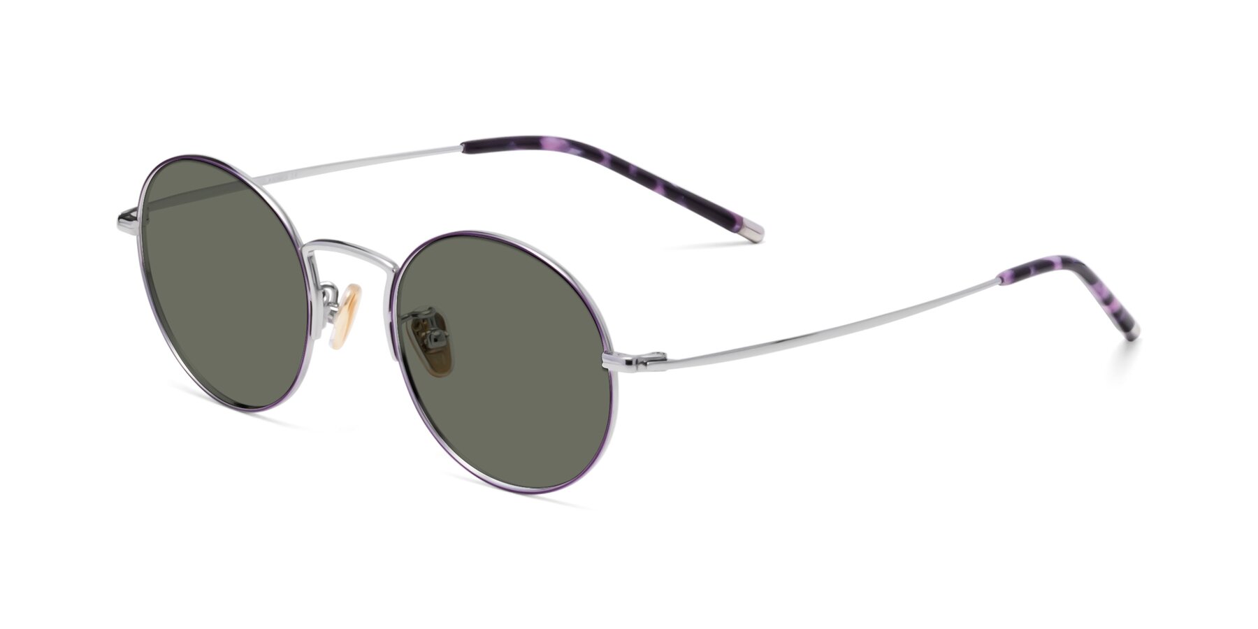 Angle of 80033 in Voilet-Silver with Gray Polarized Lenses