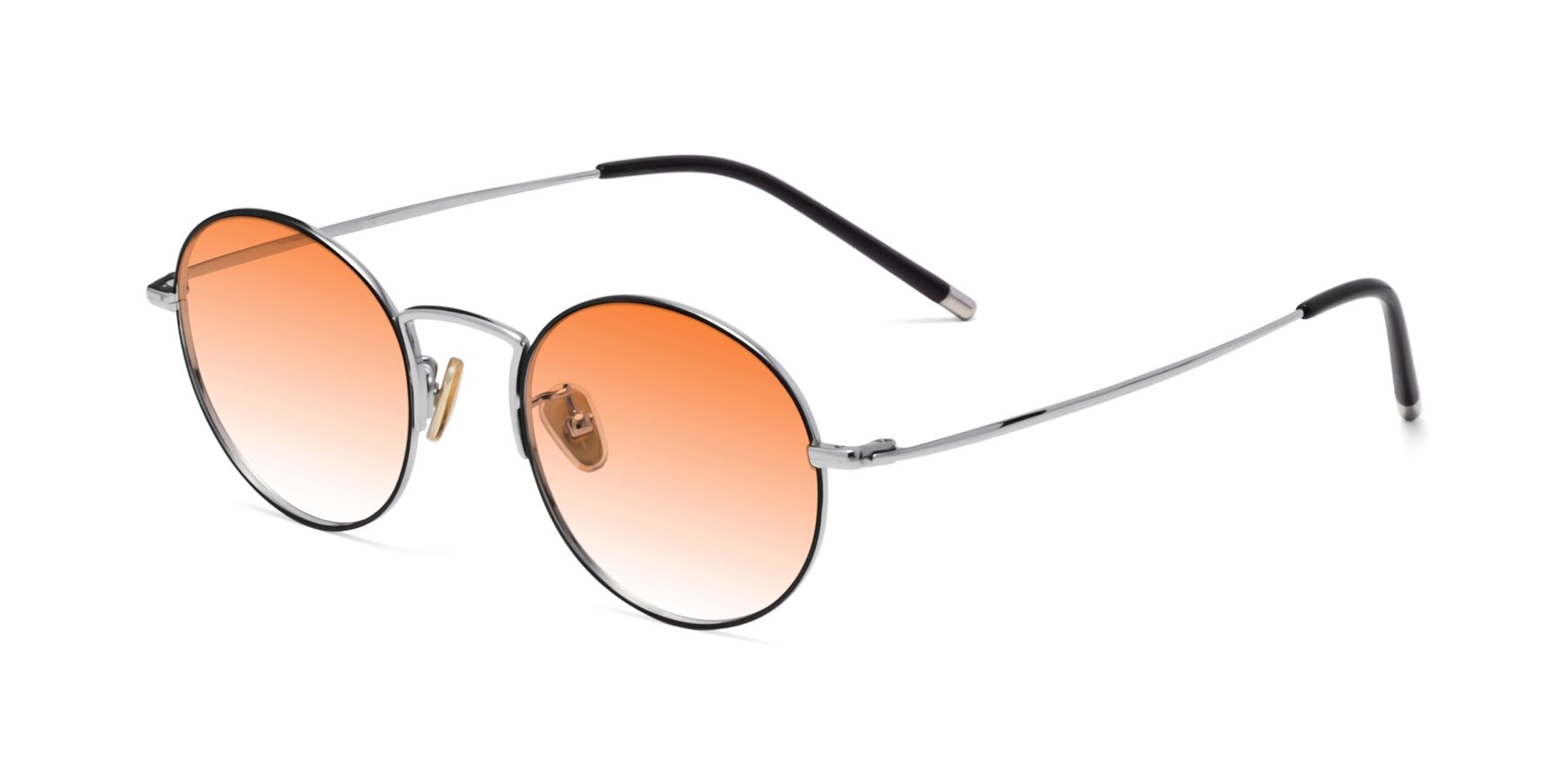 Angle of 80033 in Black-Silver with Orange Gradient Lenses