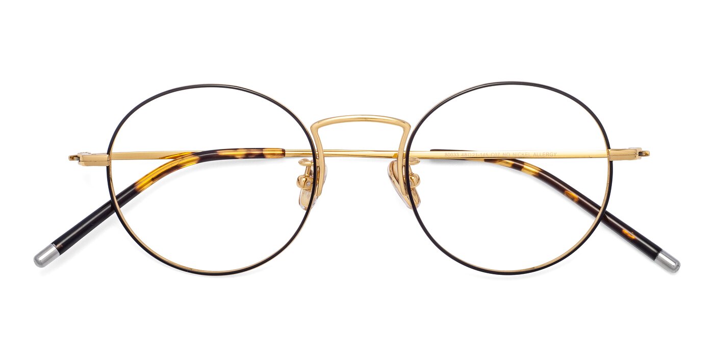 80033 - Black / Gold Reading Glasses