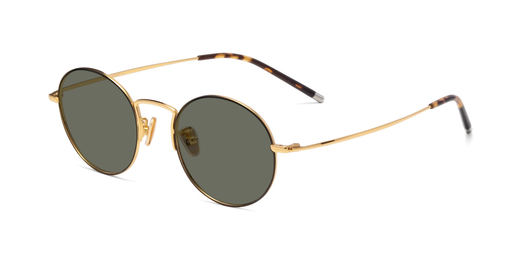 Angle of 80033 in Black-Gold with Gray Polarized Lenses