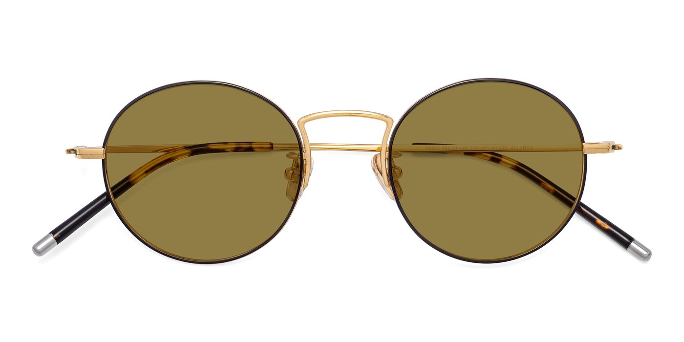 80033 - Black / Gold Polarized Sunglasses